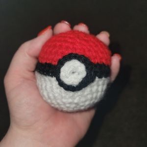 Crocheted PokeBall